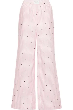 ROTATE Pantalon droit à logo imprimé