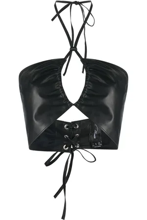 Manokhi Haut-bustier Alba en cuir