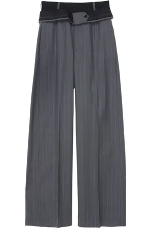 ALAINPAUL Pantalon de costume à taille ceinturée