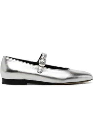Le Monde Beryl Chaussures en cuir métallisé à boucle