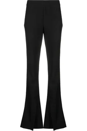 AMBUSH Pantalon en laine à taille haute