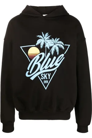 BLUE SKY INN Hoodie en coton à logo imprimé
