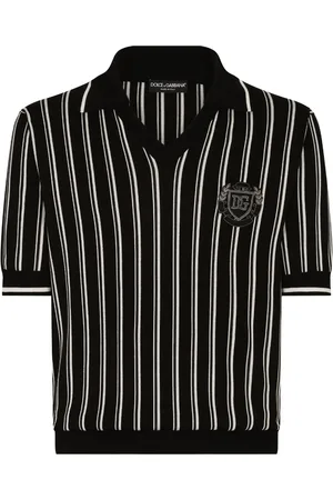 Dolce & Gabbana Polo en soie à rayures