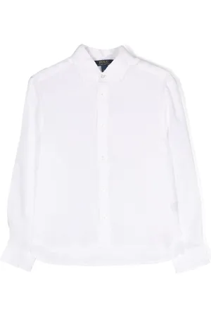 Ralph Lauren Chemise en lin mélangé à manches longues