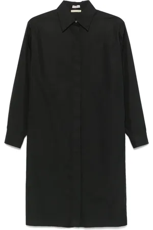 Hermès Robe mi-longue en popeline (années 2000)
