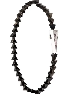 NIKOS KOULIS Bracelet en or noir et diamants 0.17ct
