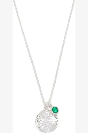 Dower and Hall Collier à pendentif serti de grenat
