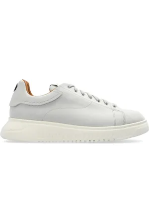 Emporio Armani Baskets en cuir à lacets