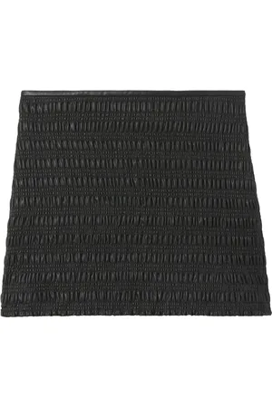 Proenza Schouler Minijupe froncée en cuir artificiel