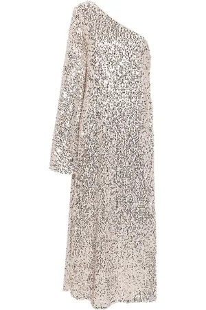 ROTATE Robe brodée de sequins à une épaule