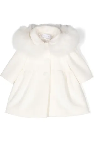 COLORICHIARI Manteau à capuche en fourrure artificielle