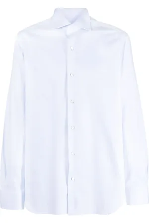 BARBA Chemise en coton à col italien