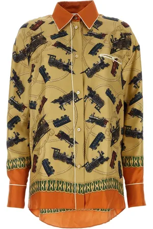 Bally Chemise oversize en soie à imprimé graphique