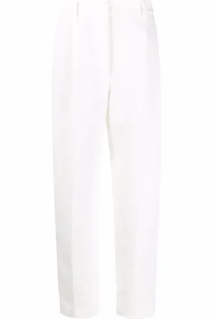 Brunello Cucinelli Pantalon fuselé en lin mélangé