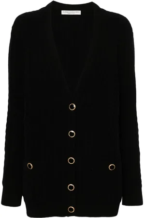 Alessandra Rich Cardigan en maille torsadée