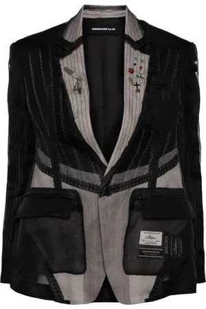 UNDERCOVER Blazer à empiècements brodés