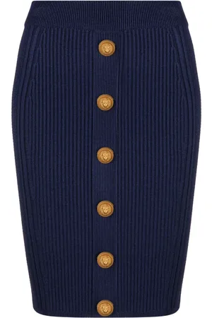 Balmain Jupe crayon en maille torsadée