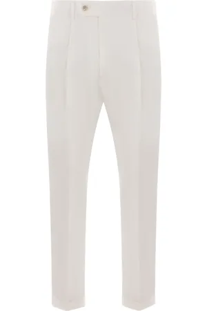 CARUSO Pantalon court à détails plissés