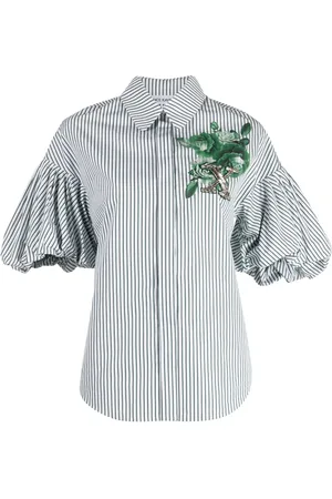 DICE KAYEK X onefifteen chemise fleurie à manches bouffantes