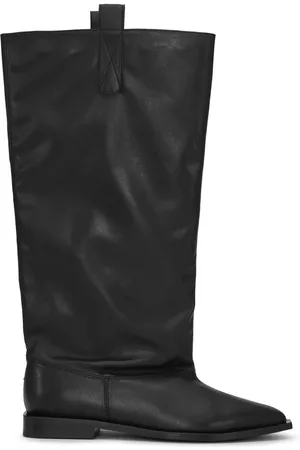Ganni Bottines Western Loose Flat Tubular