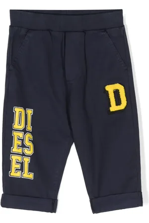 Diesel Pantalon de jogging en coton à logo imprimé