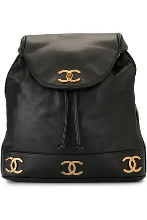 CHANEL Sac à dos à logo CC