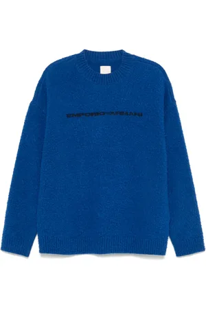 Emporio Armani Pull à logo imprimé