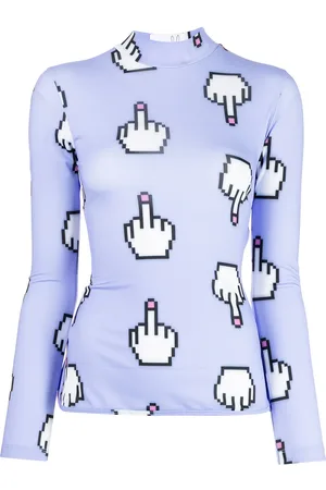 Natasha Zinko Haut Pixel Middle Finger à découpes