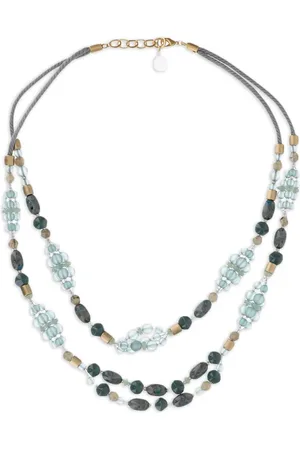 Giorgio Armani Collier multi-rangs serti de perles
