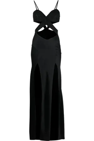 AMEN Robe en dentelle à coupe longue