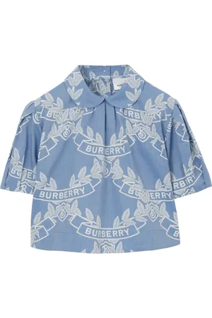 Burberry Blouse imprimée en chambray