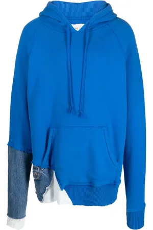 GREG LAUREN Hoodie en coton Fragment à empiècements