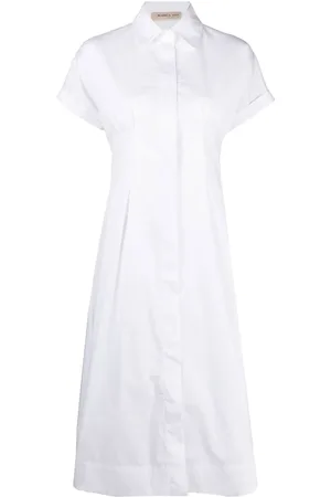 BLANCA Robe-chemise en coton à manches courtes