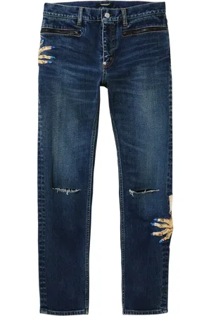 UNDERCOVER Jean droit à motif brodé