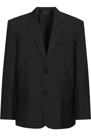 Balenciaga Blazer en laine à simple boutonnage