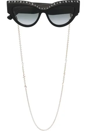 Jimmy Choo Lunettes de soleil teintées à monture papillon