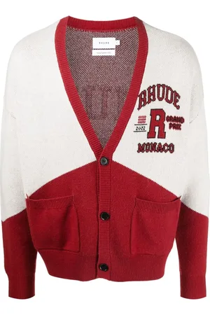 Rhude Cardigan Grand Prix en mérinos