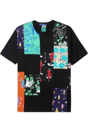 JUNYA WATANABE T-shirt en coton à design patchwork