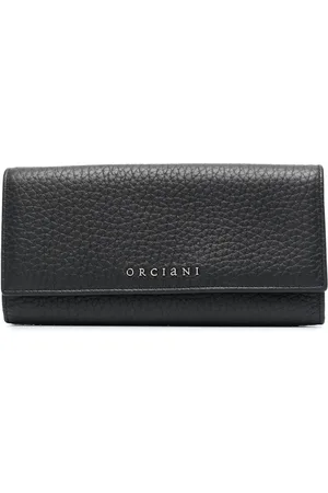 Orciani Porte-monnaie en cuir à fini grainé