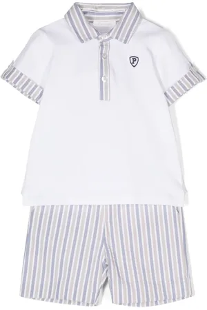 PATACHOU Ensemble haut-short en coton à rayures