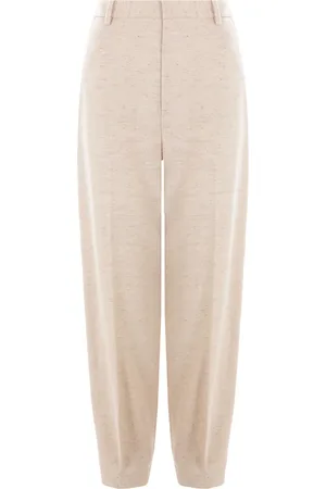 Loro Piana Pantalon en tweed à coupe droite