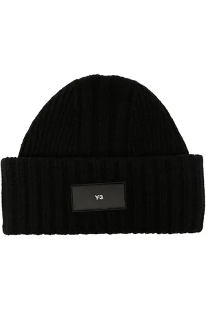 Y-3 Bonnet en maille à patch logo