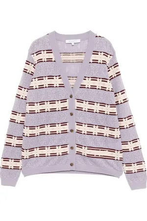 Maison Kitsuné Cardigan en maille Fair Isle