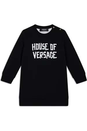 VERSACE Robe à logo imprimé