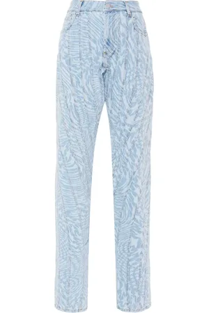 MUGLER Jean fuselé à motif d