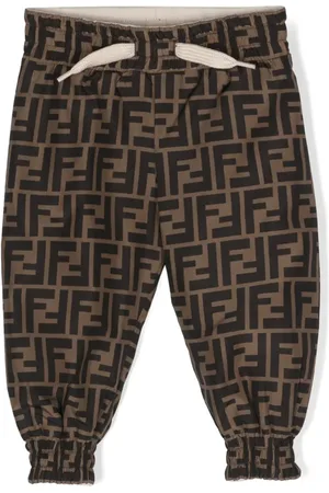 Fendi Pantalon de jogging à design réversible