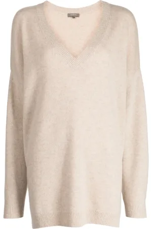 N.PEAL Pull en maille fine à col v