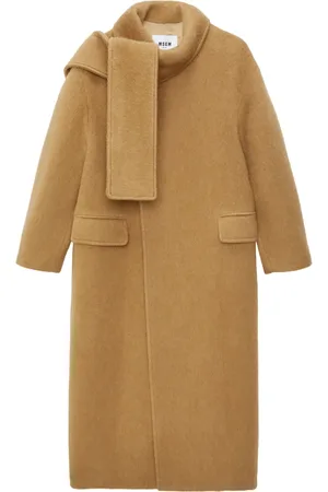Msgm Manteau à détail décharpe