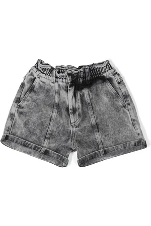 Le pandorine Short en jean à effet délavé