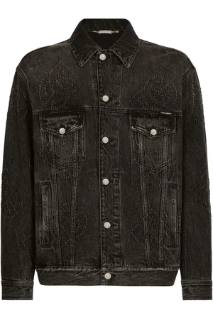 Dolce & Gabbana Veste en jean à logo brodé